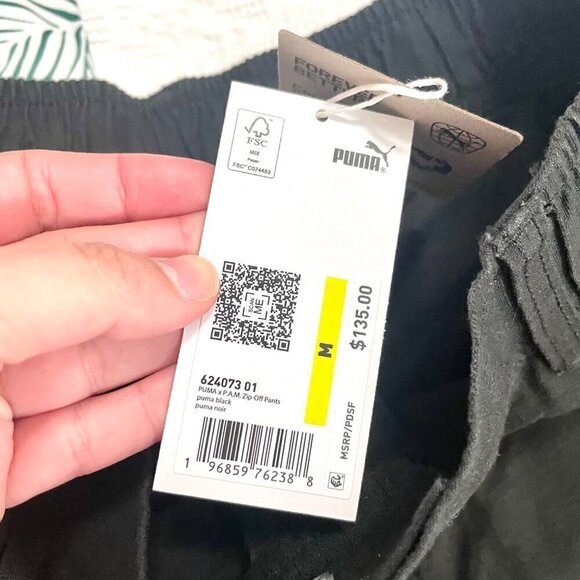 NWT Puma x Perks and Mini P.A.M Zip-Off Cargo Pants Puma Black Size M Unisex - Picture 4 of 8